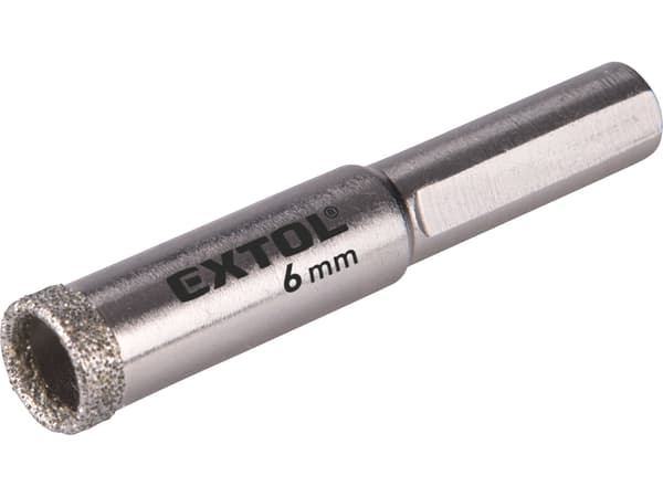 Extol diamant-hulbor til glas og keramik, Ø 6 mm, 8801977