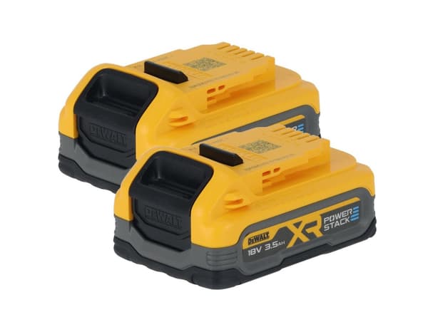 DeWalt 18V 3,5 Ah POWERSTACK -akku 2 kpl, DCBP318S2