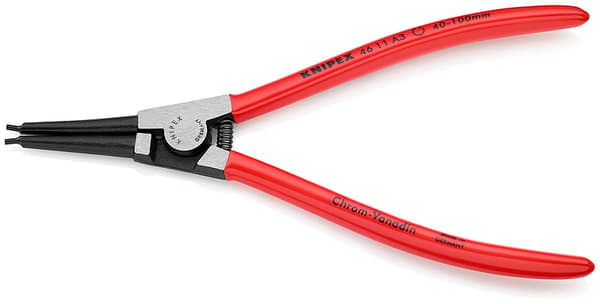 KNIPEX låseringstænger til udvendige låseringe, 210 mm, sort fosfaterede, model 4611A3