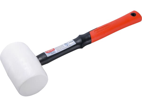 EXTOL PREMIUM Vit gummiklubba, Ø 80 mm