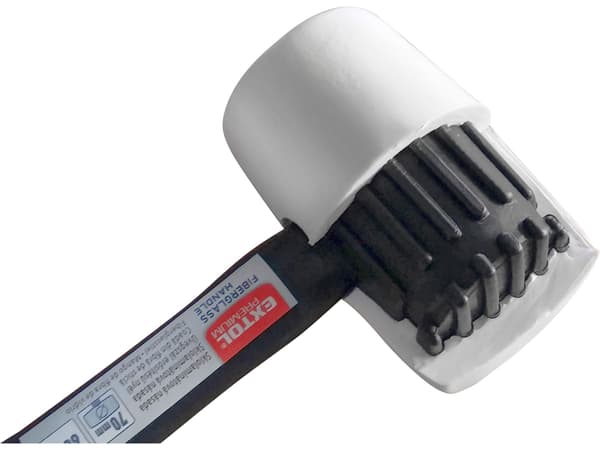 EXTOL PREMIUM Vit gummiklubba, Ø 80 mm