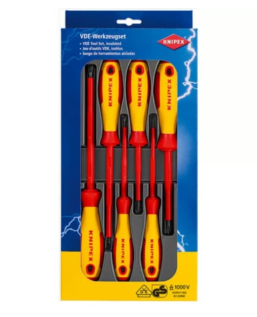 KNIPEX Šestidílná sada šroubováků 002012V01
