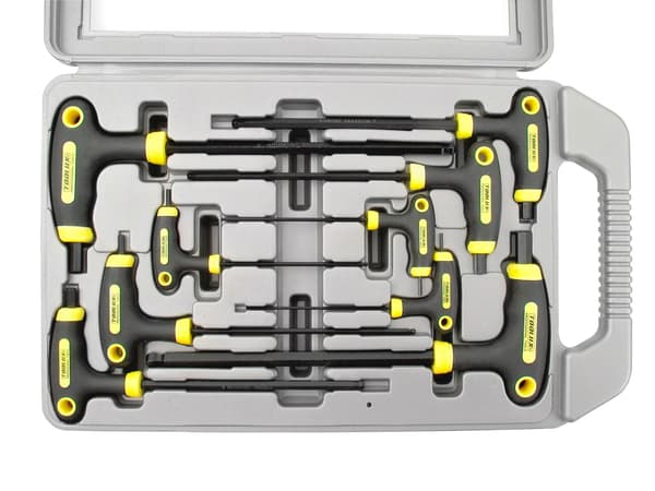 EXTOL PREMIUM T-greb unbrakonøglesæt, 9 dele, H2-10 mm