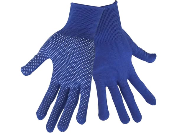 EXTOL CRAFT polyesterikäsineet PVC-nappuloilla kämmenessä, koko 10