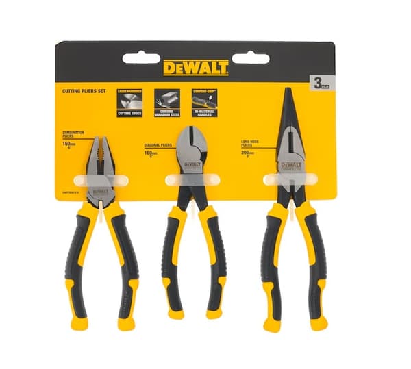 DEWALT Tångsats med laserhärdade käftar, 3 delar, DWHT82813-0