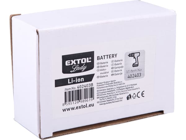 Extol Lady akku 12 V Li-ion 2000 mAh 402403B