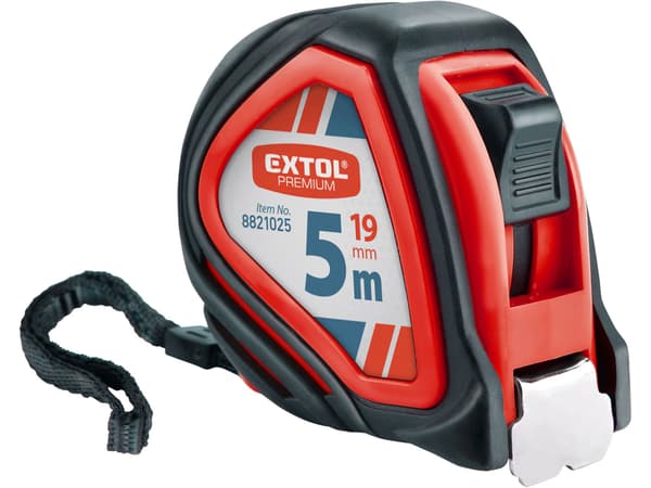 EXTOL PREMIUM Måttband, 5 m, 19 mm
