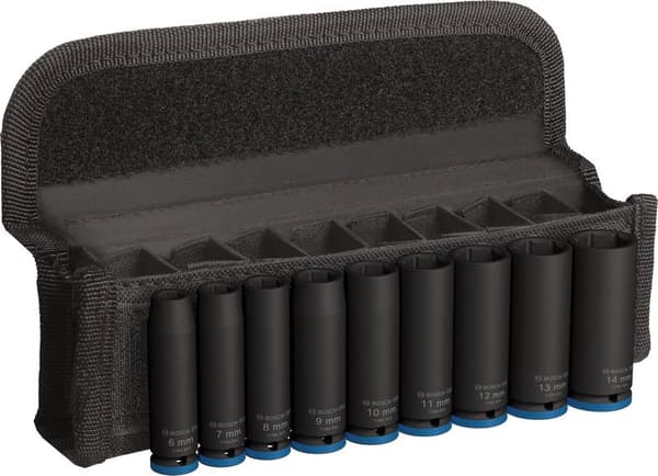 Bosch PRO Impact -hylsysarja, pitkä, 9 osaa, 1/4″, 2608003035