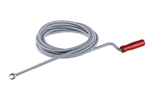 LEVIOR Avloppsrensningsspiral 10 mm x 5 m, kromad