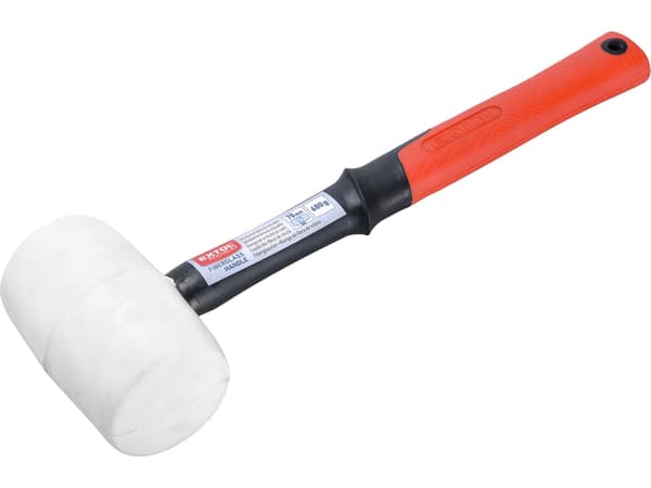 EXTOL PREMIUM Hvid gummihammer, Ø70 mm