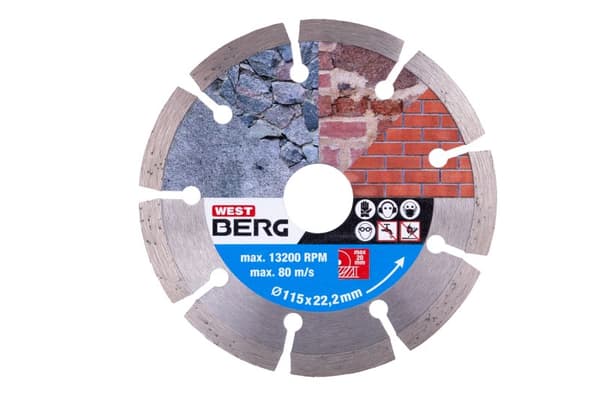 WESTBERG diamantklinga segment 115x1,8x22,2 mm 21111.01