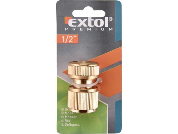 EXTOL PREMIUM lynkobling til slange, 1/2", messing