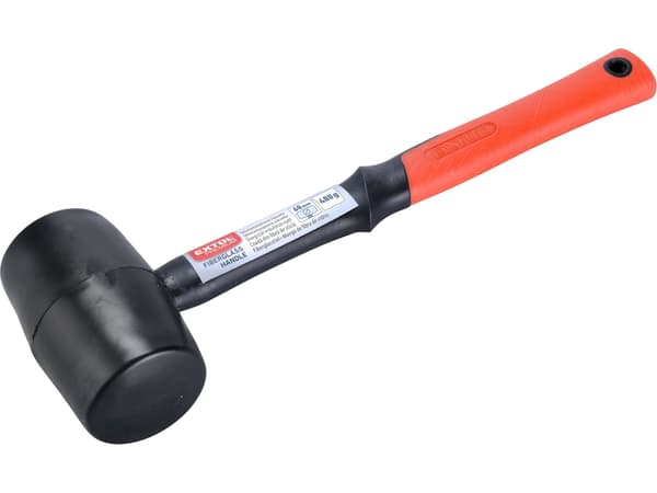 EXTOL PREMIUM Gummihammare svart 60 mm