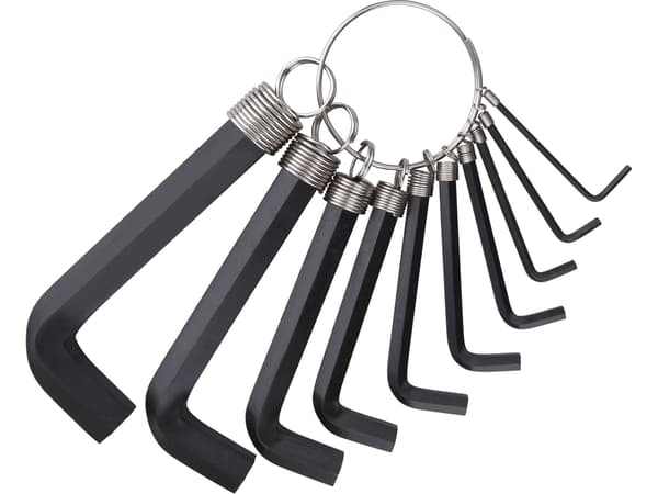EXTOL CRAFT unbrakonøglesæt, L-form, 10 dele, 2-14 mm, 6612