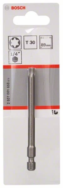BOSCH Skruvbits Extra-Hård T30, 89 mm 2607001658