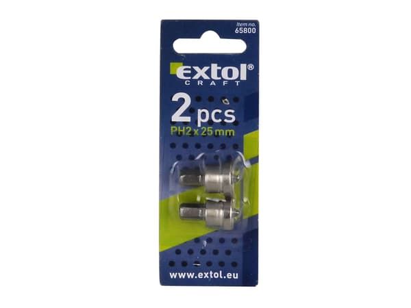 EXTOL CRAFT Bits til gipsplader, 2 stk., PH2 x 25 mm