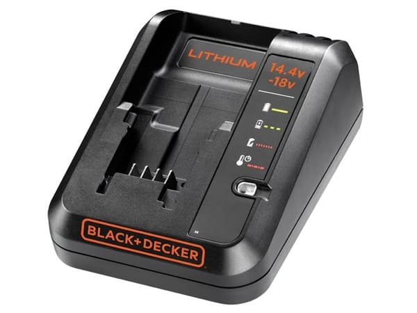 BLACK+DECKER hurtigoplader 1A + 18V Li-Ion-batteri 1,5 Ah BDC1A15