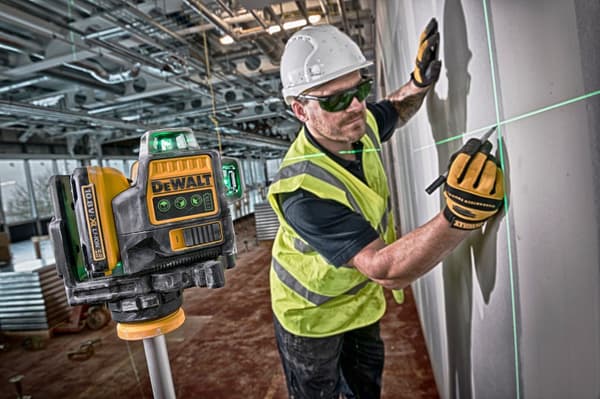 DeWALT krydslaser 3 x 360° grøn laser DCE089D1G