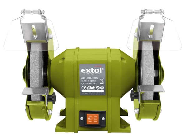 EXTOL CRAFT dobbelt slibemaskine til bordmontering 410130
