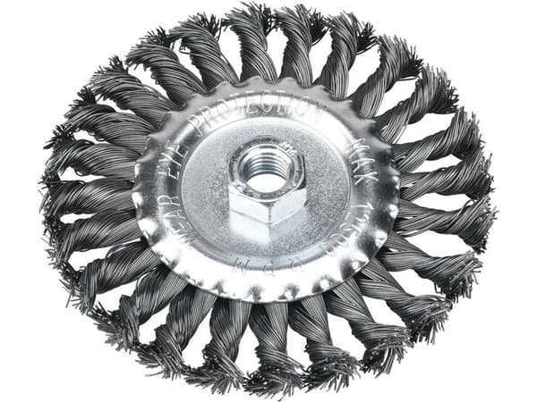 EXTOL radial trådborste flätad 125 mm 17026