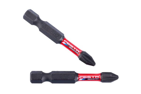 FESTA torsionsbits INDUSTRY PH2 50 mm S2 1/4" 2-pack