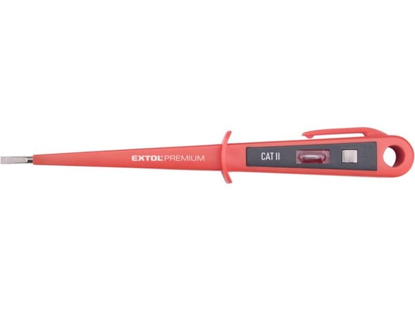 EXTOL PREMIUM jännitteenkoetin 100–250 V AC, 190 mm