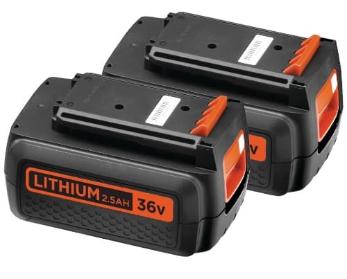 BLACK+DECKER sladdlös gräsklippare 36V 2x2,5Ah CLM3825L2 38 cm