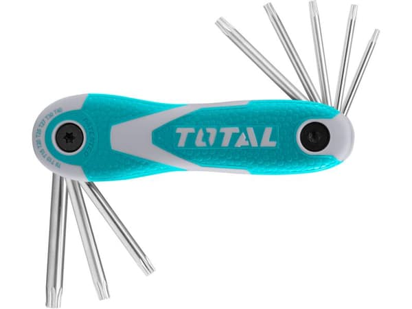 TOTAL Torxnøglesæt, 8 dele, CrV, THT1061846