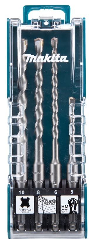 Makita SDS-Plus hammerbor sæt, 4 dele, 5-10 mm, D-74136