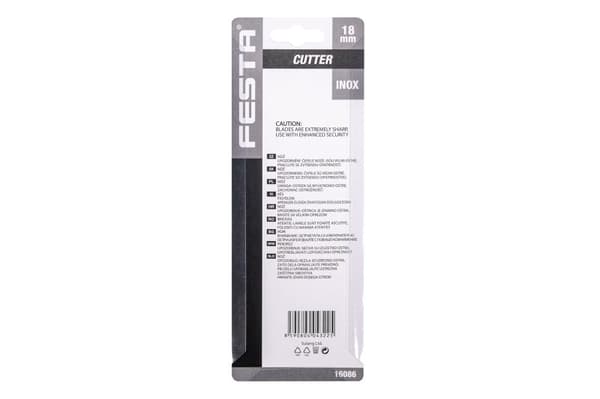 FESTA snap-off kniv i rustfrit stål 18 mm 16086.01