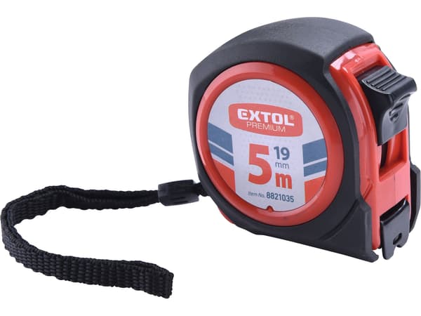 EXTOL PREMIUM Kompakt rullmåttband, 5 m, 19 mm