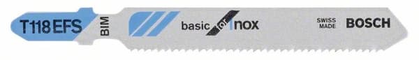 BOSCH stiksavklinge T 118 EFS Basic for Inox, 3 stk. 2608636499