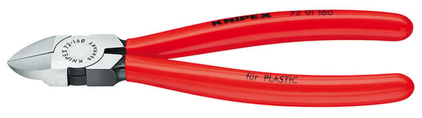KNIPEX sidavbitare för plast, 160 mm 7201160