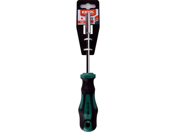 EXTOL PREMIUM bitsmejsel, 1/4" x 100 mm, CrV