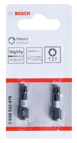 Bosch Impact Control T27 bit, 25 mm, 2 stk.