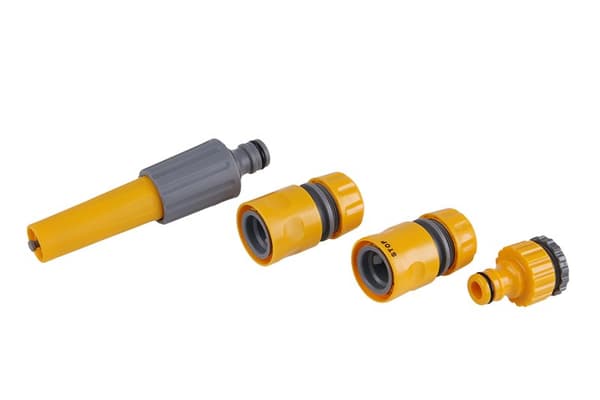 Sprutmunstyckesats med snabbkopplingar och adapter 1/2"–3/4"