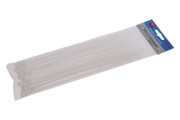 LEVIOR Kabelbindere 300x4,8 mm, hvide, 50 stk.