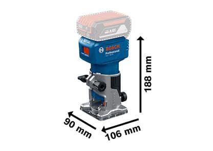 BOSCH Sladdlös överhandsfräs GLF 18V-8, 06016C6000
