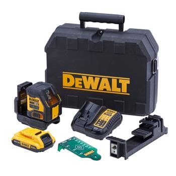 DeWALT vihreä ristilaser 2 Ah akulla DCLE34021D1