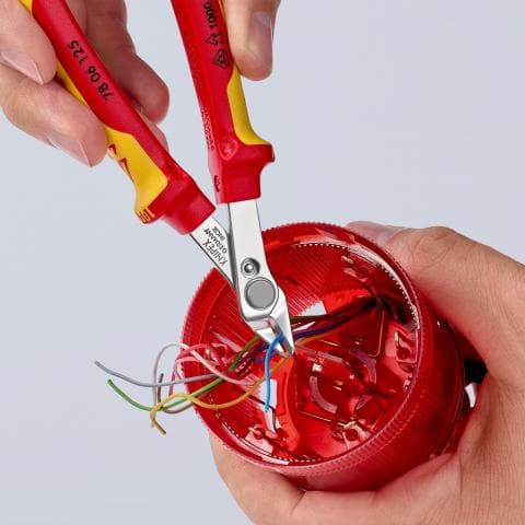 Knipex VDE precisionsavbitare för elektronik 125 mm