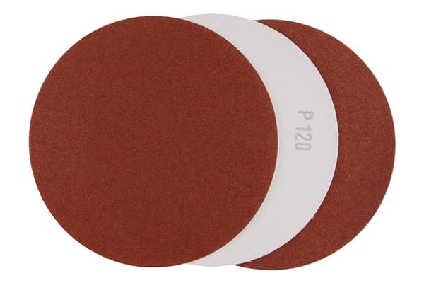 LEVIOR slippapper rondell med kardborre, P120, 150 mm, 3-pack