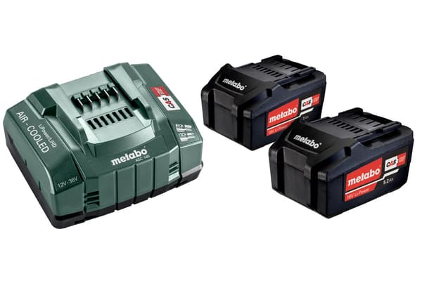 METABO Basic sæt med oplader og batterier 18 V 2 x 5,2 Ah 685051000