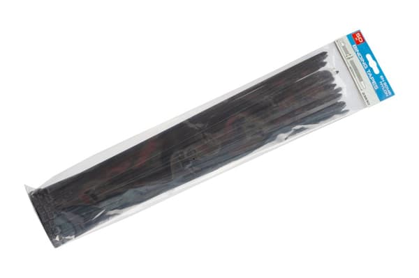 LEVIOR nippusiteet 500 x 7,6 mm, musta, 50 kpl