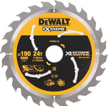 DeWALT rundsavsklinge til FLEXVOLT, 190 x 30 mm, 24 tænder, DT99562