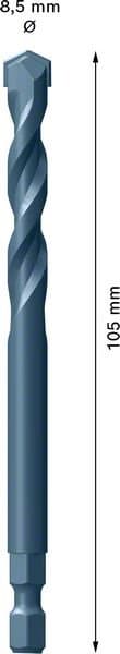 Bosch EXPERT Power Change Plus centrerborr TCT 8,5 x 105 mm 2608900529