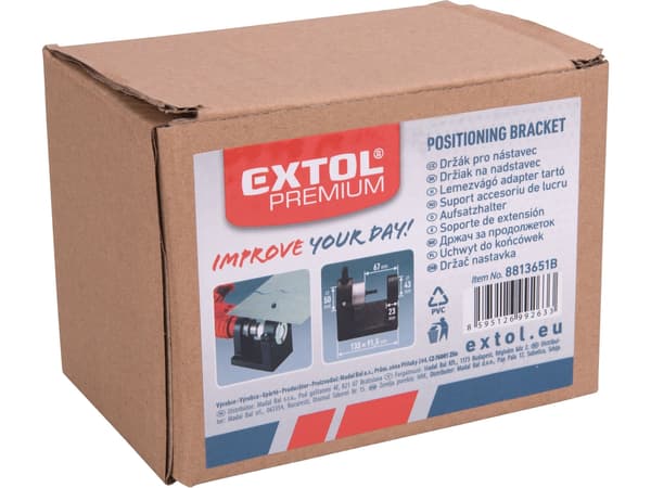EXTOL PREMIUM holder til boremaskine-tilbehør til pladeklipning 8813651B