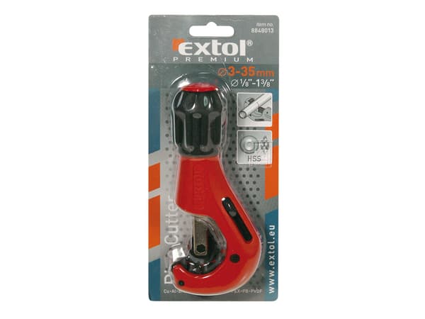 EXTOL PREMIUM Röravskärare med avgradare, 3–35 mm