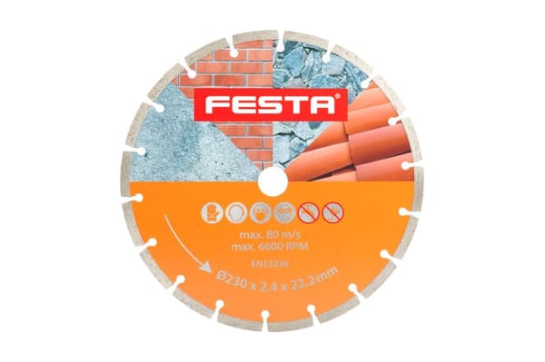 FESTA segmenterad diamantklinga 230x2,6x22,2 mm 21323.01
