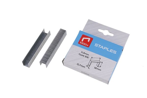 LEVIOR häftklammer typ 53, 12 mm, 1000 st/förpackning