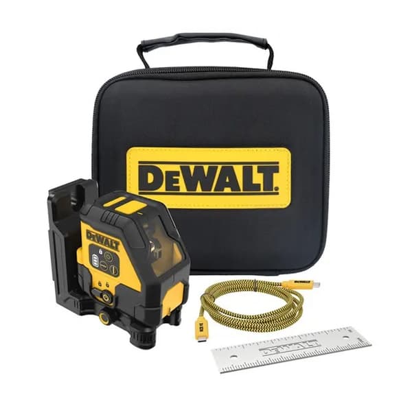 DeWalt USB krydslaser rød, rækkevidde 50 m DCLE14201RB